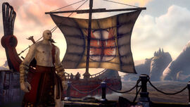 Kratos llega a la isla de Delos