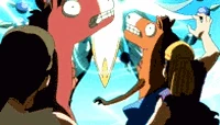 Erza defeats the bandits