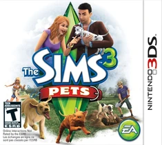 The Sims 3DS Pets box art