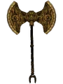 Oblivion DwarvenBattleAxe.png