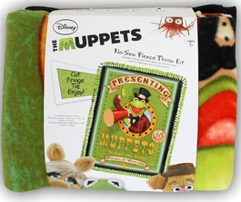 Muppets no-sew fleece blanket kit kermit