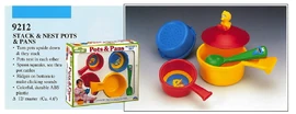 Illco 1992 preschool toys stack & nest pots & pans