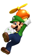 Luigi playing Rugby