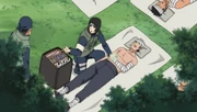 Shizune curando ninjas