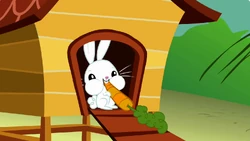 Angel eating a carrot S1E7