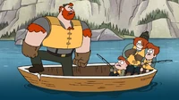 S1e2 muscular father in boat