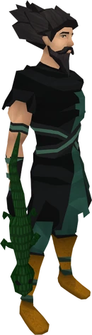 Swamp lizard equipped