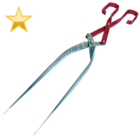 Huge item scissortongs gold 01