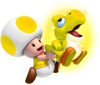 Glowing Baby Yoshi Mario game