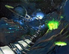 Asteroid Coaster 2 Zone Artwork