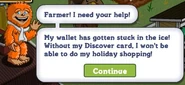 Wallet stuck in the ice!