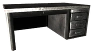 Metal office desk