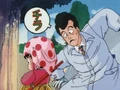 Oolong seeing Goku pee