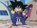 Goku about to fight oolong