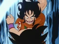 Yamcha attacks Goku