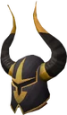 Elite black full helm chathead
