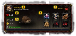 Battle pet characteristics window numbered