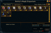 Betty's Magic Emporium stock
