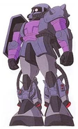 MS-06R-1A Zaku II High Mobility Type Black tri star colors
