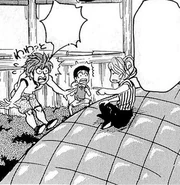 Sunny don't allow with shoes on Quin