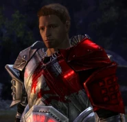 DAO Alistair w Blood Dragon Plate at Camp during Romance Scene