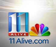 WXIA logo with glossy NBC peacock