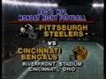 ABC Sports' ABC's NFL Monday Night Football, Pittsburgh Steelers Vs. Cincinnati Bengals Video Open From Monday Night, October 13, 1986