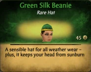 GreenSilkBeanieFemale