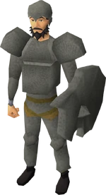 Granite armour equipped