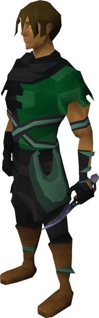 Mithril defender equipped