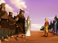 Aang solves the conflict