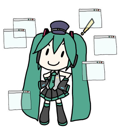 Miku2 2 with blowser (Black Line)