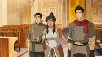 Korra oponiendose a la desicion del Consejo
