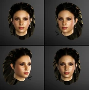 Claudia face models by Michel Thibault