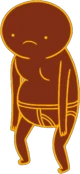 Wandering bald man