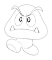 Drawn goomba