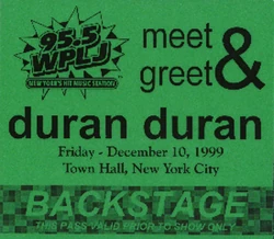 WPLJ Concert, Town Hall, New York wikipedia duran duran 1