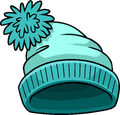 Turquoise Toque puffle hat