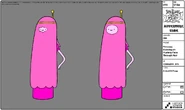 Modelsheet princessbubblegumpushingfacethroughhair