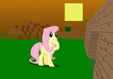 Fluttershy plays Minecraft by awesometwostudios
