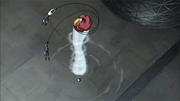 Tenzin haciendo un tornado