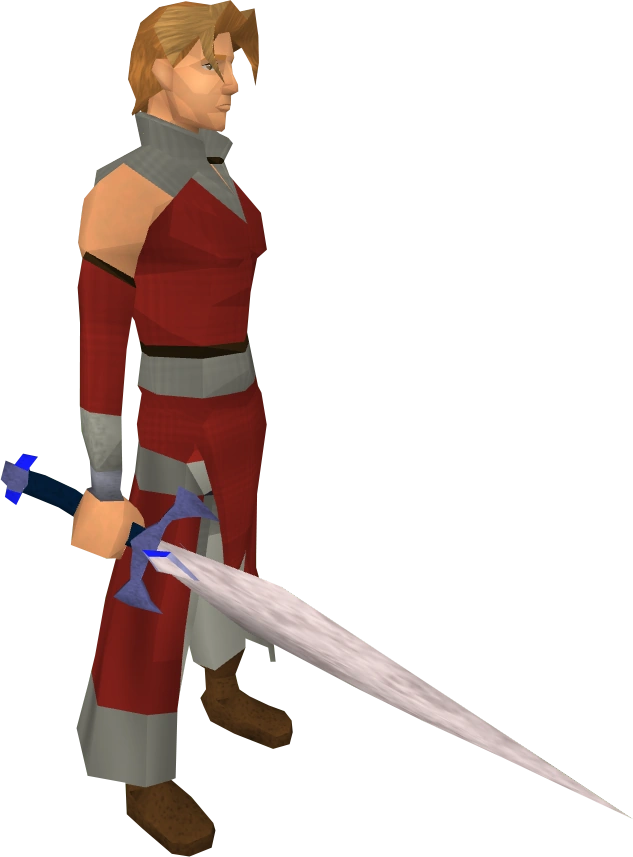 Blurite sword equipped
