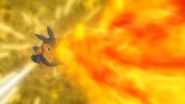 Ash Pignite Flamethrower