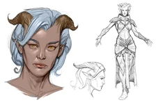 Qunari tamassran concept art (Those Who Speak)