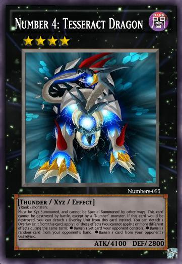 Number 4 Tesseract Dragon Yu Gi Oh Card Maker Wiki Cards Decks