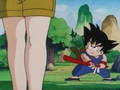Goku thinking bulma put a spell on oolong
