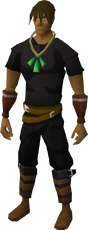 Pendant of Farming equipped
