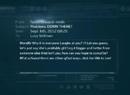 Lucy Mail ProblemsDownThere
