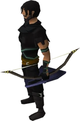 Maple shieldbow equipped