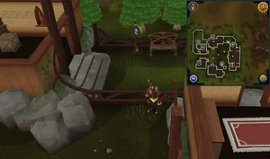 Scan clue Tirannwn north-east corner of Lletya